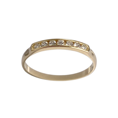 Bague d'occasion or 750 jaune diamant