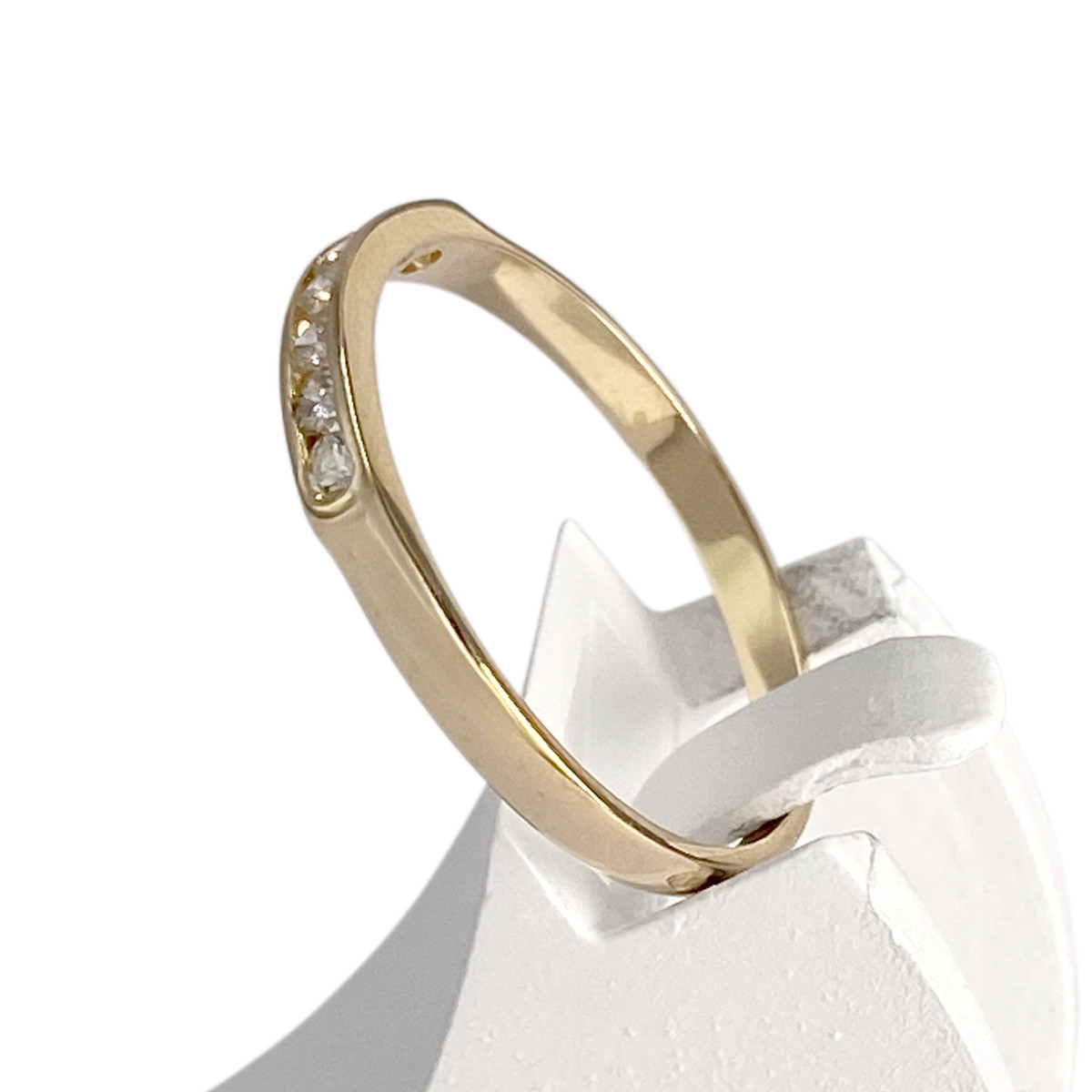 Bague d'occasion or 750 jaune diamant - vue 2