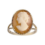 Bague d'occasion or 750 jaune camee - vue 1