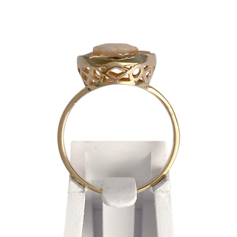 Bague d'occasion or 750 jaune camee - vue 3
