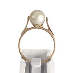 Bague d'occasion or 750 rose perle de culture - vue 3