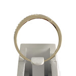 Bague d'occasion or 375 jaune diamants - vue 3