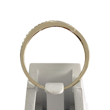 Second-hand gold ring 375 yellow diamonds