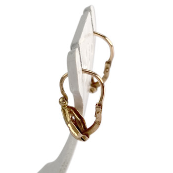 Boucles d'oreilles d'occasion  or 2 tons 750