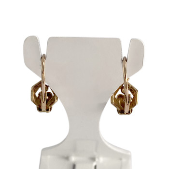 Boucles d'oreilles d'occasion  or 2 tons 750