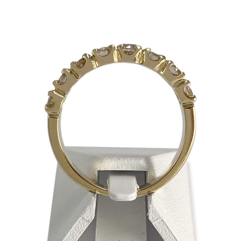 Bague d'occasion or 750 jaune diamants - vue 3