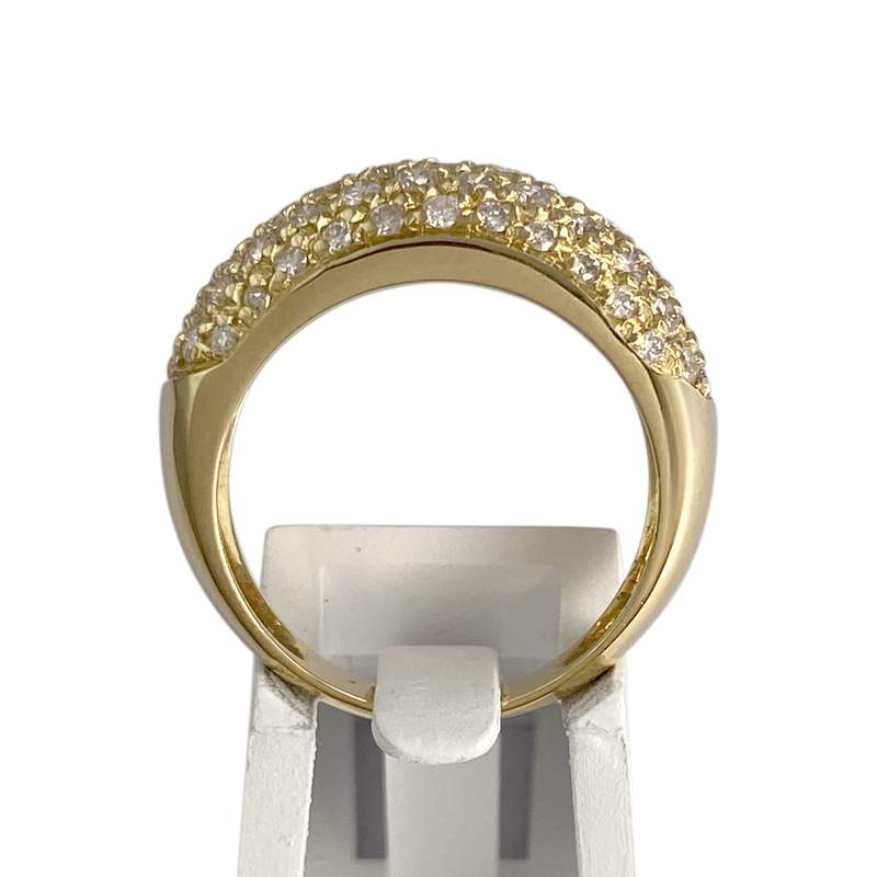 Bague d'occasion or 750 jaune diamant - vue 3