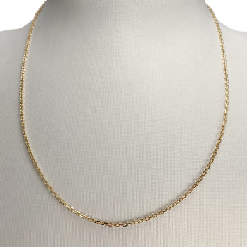 Second-hand chain 750 yellow gold forcat link