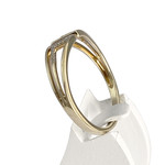 Bague d'occasion or 375 jaune diamant - vue 2