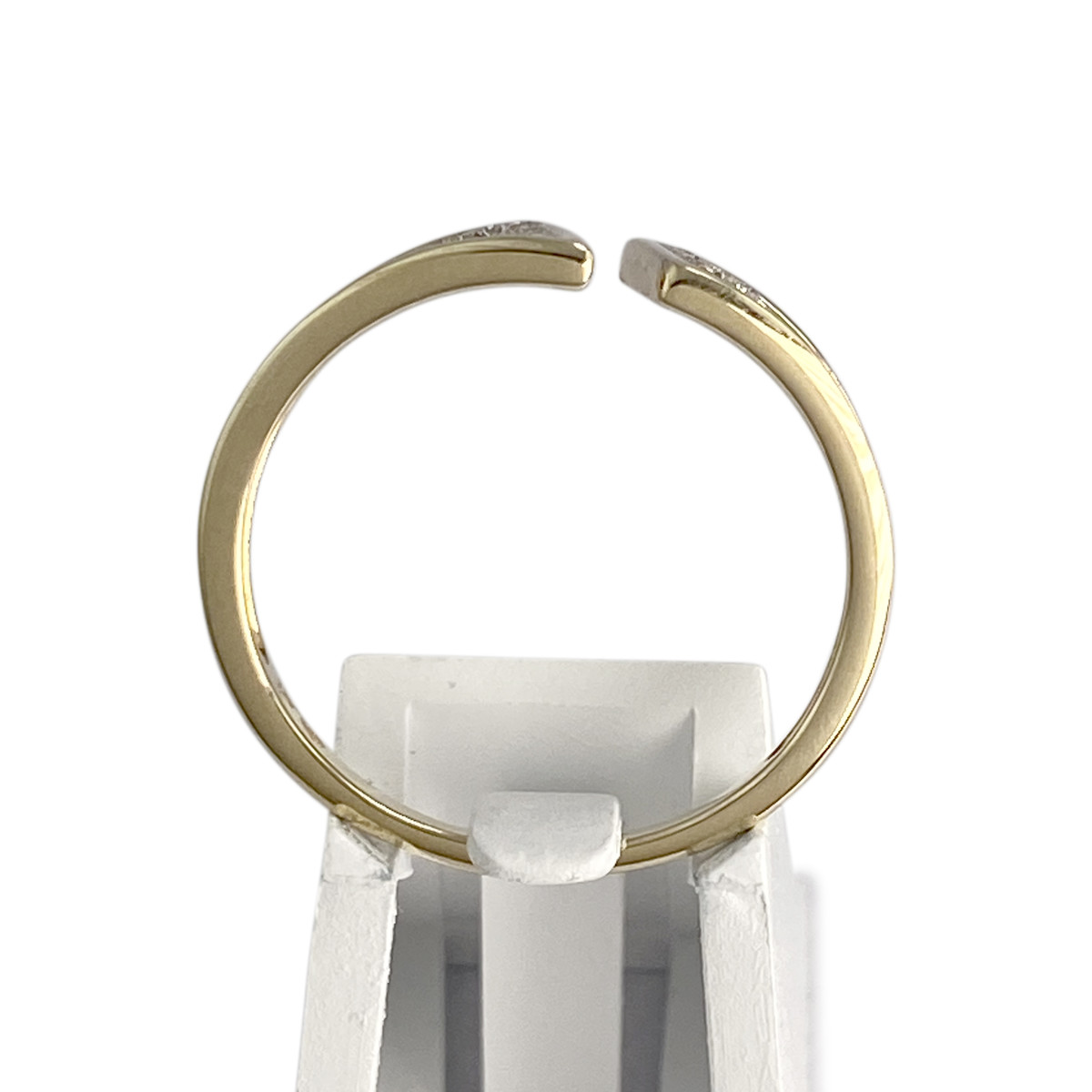 Bague d'occasion or 375 jaune diamant - vue 3