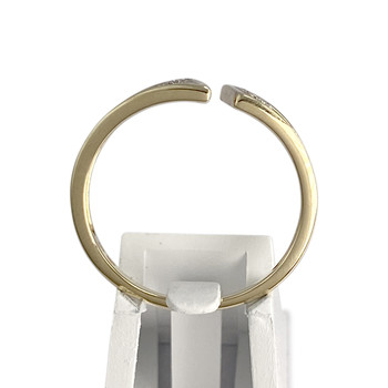 Second-hand gold ring 375 yellow diamond
