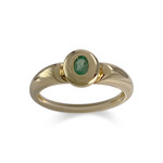 Bague d'occasion or 750 jaune emeraude - vue 1