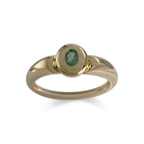 Bague d'occasion or 750 jaune emeraude