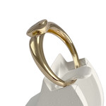 Bague d'occasion or 750 jaune emeraude - vue 2