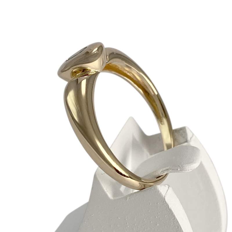 Bague d'occasion or 750 jaune emeraude - vue 2