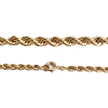 Collier d'occasion or 750 jaune maille torsadee
