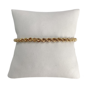 Bracelet d'occasion or 750 jaune maille torsadée