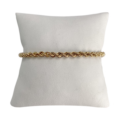 Bracelet d'occasion or 750 jaune maille torsadée - vue 1