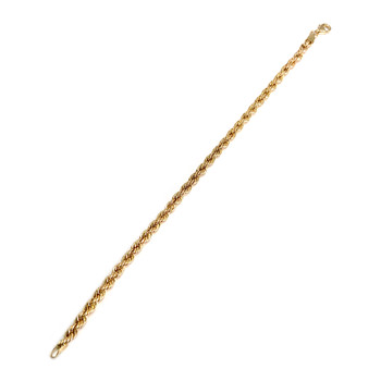 Bracelet d'occasion or 750 jaune maille torsadée