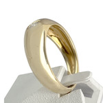 Second hand gold 750 yellow diamond ring - view 2