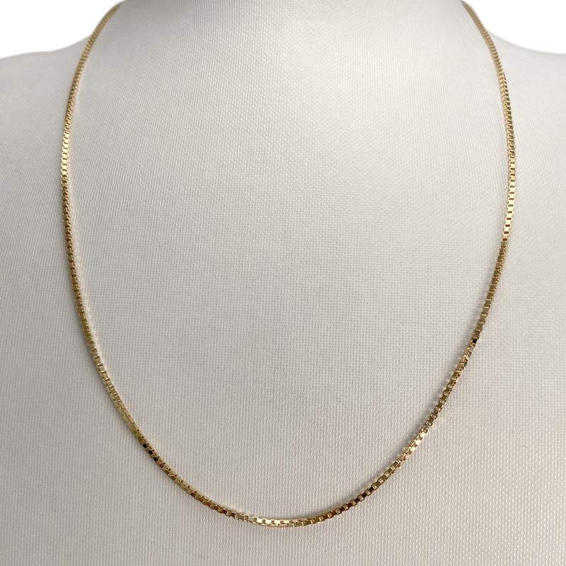 Collier d'occasion or 750 jaune maille venitienne - vue 2