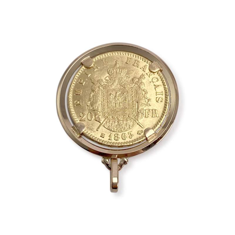 Médaille d'occasion or 750 jaune - vue 2