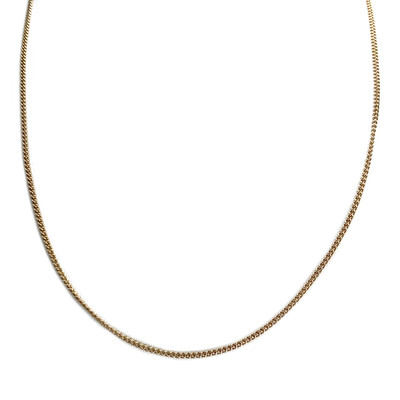 Collier d'occasion or 750 jaune maille gourmette - vue 1