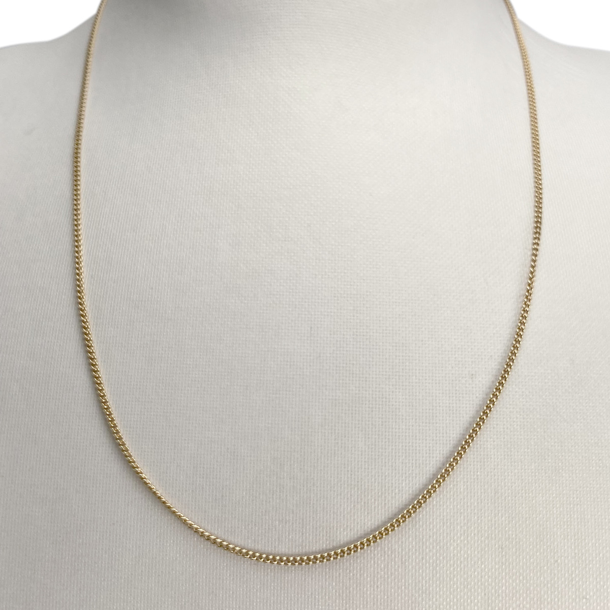 Collier d'occasion or 750 jaune maille gourmette - vue 2