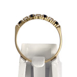 Bague d'occasion or 750 jaunezirconias saphir - vue 3