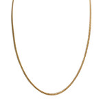 Chaîne d'occasion or 750 jaune maille gourmette 55 cm - vue 1