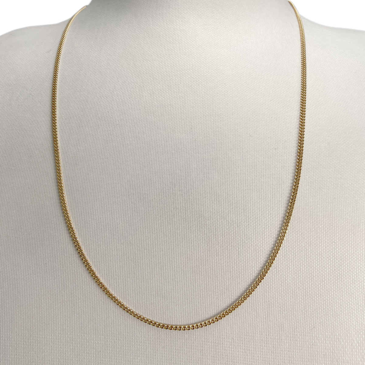 Chaîne d'occasion or 750 jaune maille gourmette - vue 2