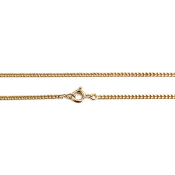 Tweedehands gouden ketting 750 gele maliënkolder 55 cm