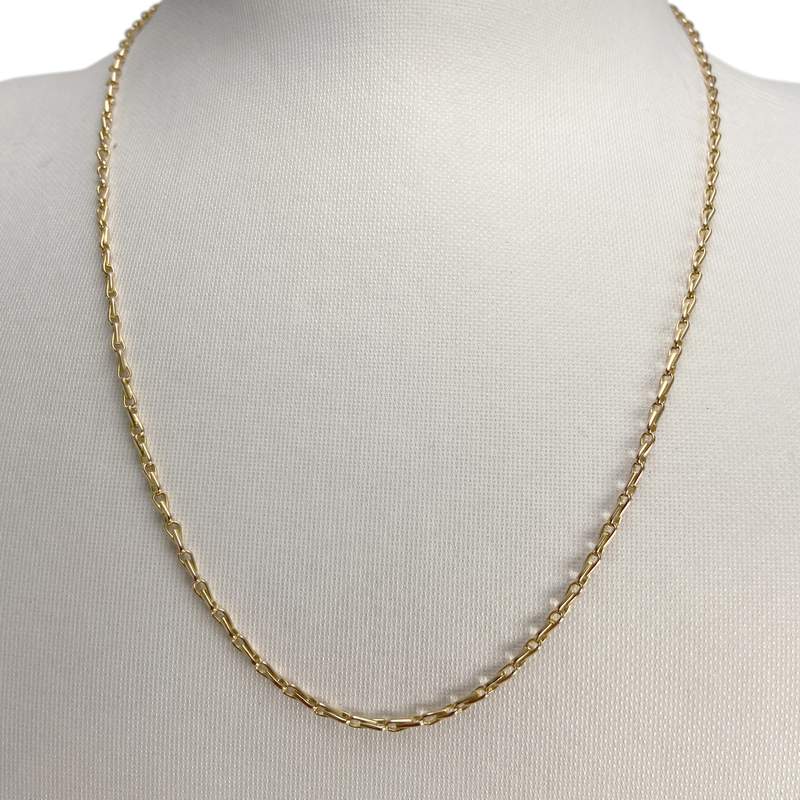 Collier d'occasion or 750 jaune maille fantaisie - vue 2