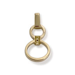 Pendentif d'occasion or 750 2 tons diamant - vue 2