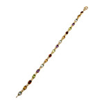 Bracelet d'occasion or 750 jaune citrine topaze grenat peridot amethyste - vue 2