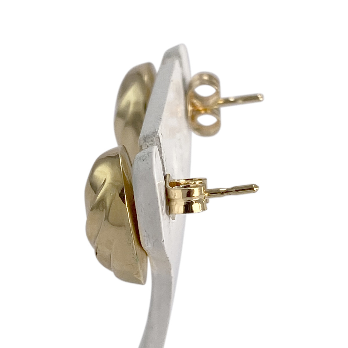 Boucles d'oreilles d'occasion or 750 jaune - vue 2