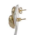 Boucles d'oreilles d'occasion or 750 jaune - vue 2