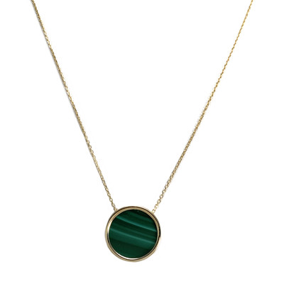 Collier d'occasion or 375 jaune malachite - vue 1