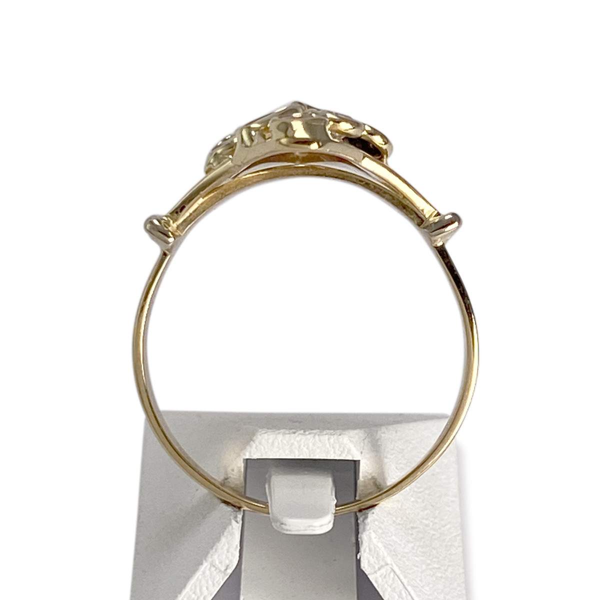 Bague d'occasion or 750 jaune saphir rubis zirconias - vue 3