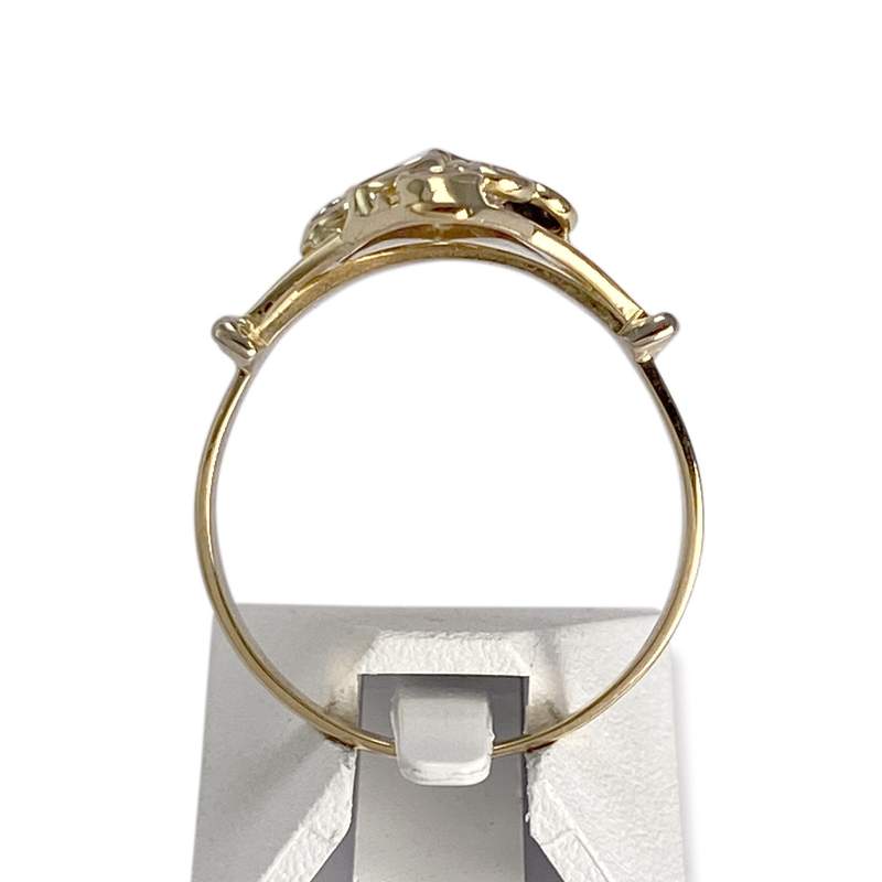 Bague d'occasion or 750 jaune saphir rubis zirconias - vue 3