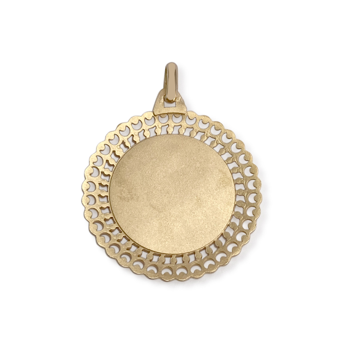 Médaille vierge d'occasion or 750 jaune - vue 2
