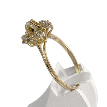 Bague d'occasion or 750 jaune diamants