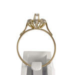 Bague d'occasion or 750 jaune diamants - vue 3