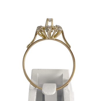 Bague d'occasion or 750 jaune diamants
