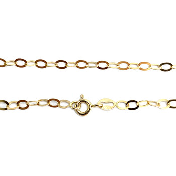 Collier d'occasion or 750 jaune maille fantaisie nacre