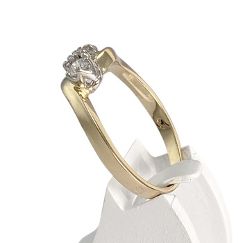 Bague d'occasion 2 ors 750 diamants