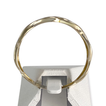 Bague d'occasion  or 750 tressé