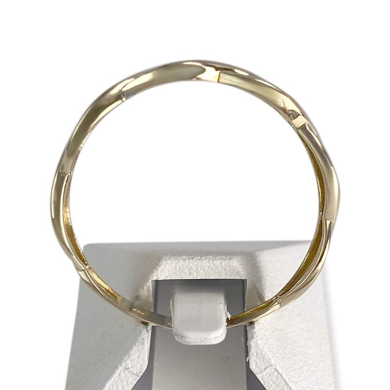 Bague d'occasion  or 375 tressée - vue 3