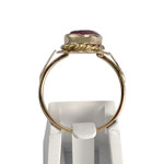 Bague d'occasion or 750 jaune saphir rose - vue 3