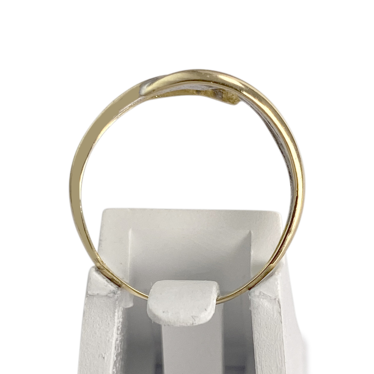 Bague d'occasion  or 750 2 tons diamants - vue 3